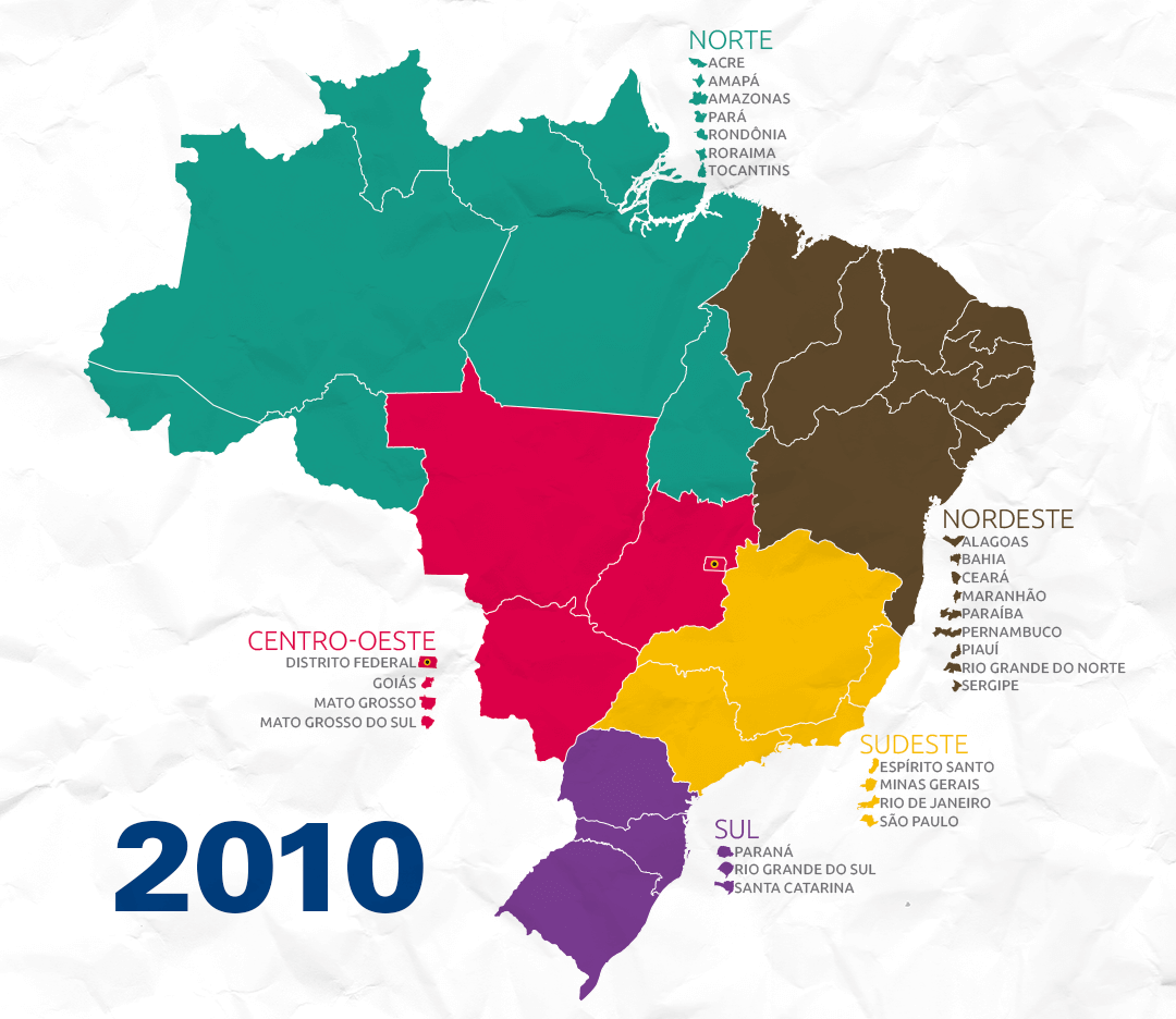 IBGE | Censo Agro 2017 | Divide to know: the regional divisions of Brazil